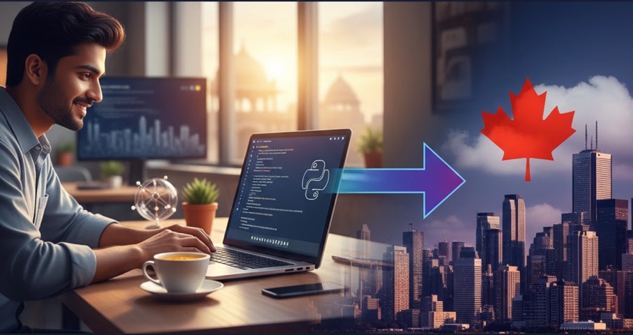 Learn Python for Canada from India